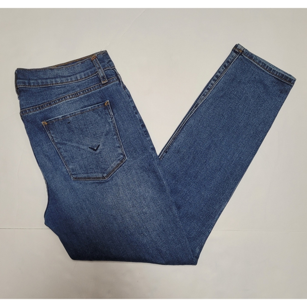 Hudson Tally Skinny Cropped Distressed Jeans